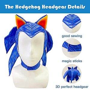 Yakogy Cartoon Costumes for Kids Cosplay Full Bodysuit Jumpsuit with Gloves/Headpiece,S Blue