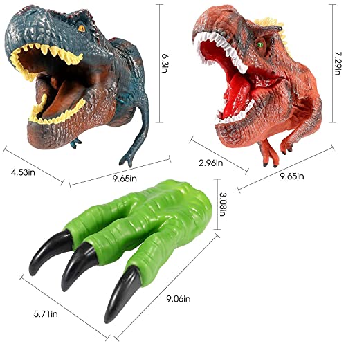 Dinosaur Toys Puppets for Kids, t rex Dinosaur playset Toys Dino Claw for Boys, 6 pcs