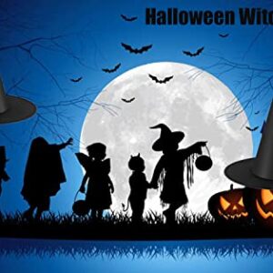 12PCS Halloween Witch Hats Witch Costume Accessory, Black Witch Hat for Halloween Party Decoration