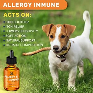 Clearmax Allergy Immunity for Dogs - Dog Itch Relief - Natural Supplement for Cat Allergy & Dog Allergy Relief - Calming Natural Support for Dogs & Cats (2 Oz)