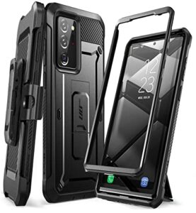supcase unicorn beetle pro series case for samsung galaxy note 20 ultra (2020 release), full-body rugged holster & kickstand without built-in screen protector (black)