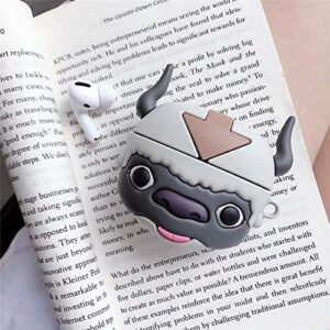 Compatible Appa Miyazaki for Airpods Pro Carry Case Cover,Stitch Cute Cartoon Anime Air Pod Case Wraps for Girls Boys with Keychain Skin Designer Soft Silicone Cover (Purple Appa Airpod Pro)