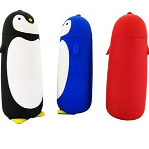 SZWGMY Penguin Stainless Steel Water Bottle Tea Coffee Travel Mug Insulation for Hot & Cold,vacuum flask cup (Black)