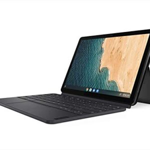 Lenovo Chromebook Duet, 2-in-1, 10.1" WUXGA (1920 x 1200) Display, MediaTek Helio P60T, 4GB LPDDR4X RAM, 128GB eMCP SSD, Integrated ARM G72 MP3 Graphics, Chrome OS, ZA6F0031US, Ice Blue + Iron Grey