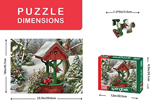 Springbok 500 Piece Jigsaw Puzzle Winter's Wish - Made in USA