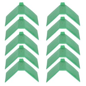 ejoyous pigeon rest stand-10pcs plastic small plastic bird perch dove rest stand anti-skid perches roost frame for bird supplies (green)