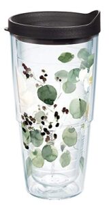 tervis plastic made in usa double walled kelly ventura insulated tumbler cup keeps drinks cold & hot, 24oz, eucalyptus
