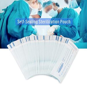 Yosoo Health Gear Sterilization Pouch, Autoclave Sterilizer Bag, 200Pcs Self Sealing Sterilization Bags Dental Sterilization Bags for Dentist Tools, Cleaning Tools