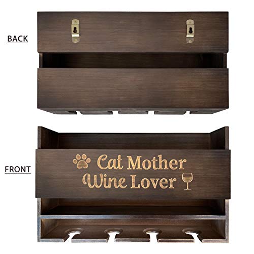 GIFTAGIRL Cat Lover Gifts for Women This Christmas. Our Cat Mother Wine Lover Wine Gifts for Women or Cat Themed Gifts for Women are Ideal Cat Gifts for Cat Lovers and Arrive Beautifully Gift Boxed