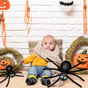 202 Pieces Halloween Balloon Garland Arch kit 13 Inch and 24 Inch Black Orange Purple Latex Balloons, Balloon Tap Strip, Adhesive Dots for Halloween Party Decorations Supplies