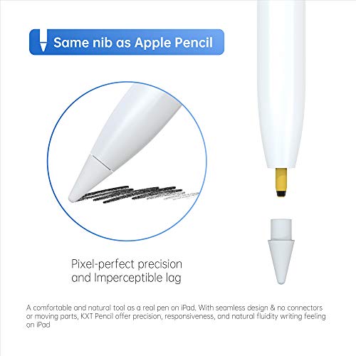 Palm Rejection Stylus Pen for Apple iPad, Pencil with Tilt Sensitivity Digital Pen Compatible with iPad(2018 and Later Version) iPad Pro 11&12.9inch/Air 3&4&5/Mini 5&6/iPad 6/7/8/9/10th Generation