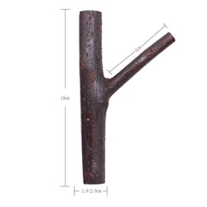 Gullor 3 PCS Natural Wooden Coat Hooks,Vintage Real Wood Tree Branch Wall Hook, Key Holder, Coat Hook,Strong Suction Hooks.