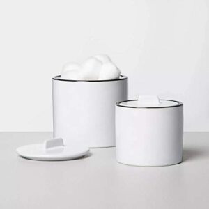 hearth & hand with magnolia set of 2 bath canister white small and large