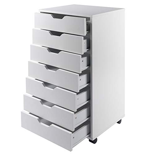 Winsome Halifax Storage/Organization, 5 Drawer, White & Halifax Storage/Organization, 7 Drawer, White