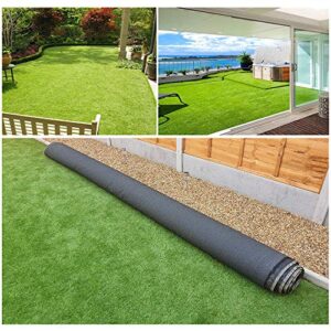 Griclner 35mm Artificial Turf Lawn Fake Grass, 1.38" Pile Height Realistic Synthetic Grass, 3FTX4FT,Drainage Holes Indoor Outdoor Pet Faux Grass Astro Rug Carpet for Garden Backyard Patio Balcony