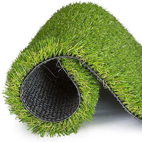 Griclner 35mm Artificial Turf Lawn Fake Grass, 1.38" Pile Height Realistic Synthetic Grass, 3FTX4FT,Drainage Holes Indoor Outdoor Pet Faux Grass Astro Rug Carpet for Garden Backyard Patio Balcony