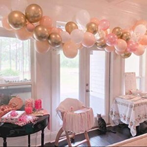 Pastel Peach Balloons 50 Pcs 12 inch Latex Party Balloons for Wedding Engagement Birthday Baby Shower Party Decoration