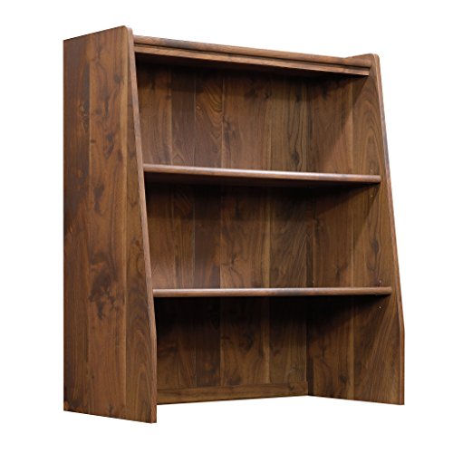 Sauder Clifford Place Lateral File, Grand Walnut Finish & Clifford Place Library Hutch, Grand Walnut Finish