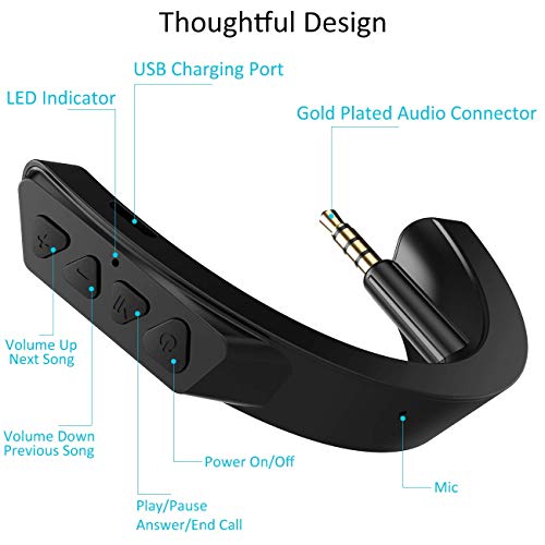 YOCOWOCO Wireless Bluetooth Adapter and Ear Pads Replacement for Bose QuietComfort QC25