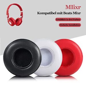 Adhiper Replacement Mixr Earpads Replacement Ear Pads Protein PU Leather Ear Cushion is Compatible with Mixr On-Ear Headphones (Red)