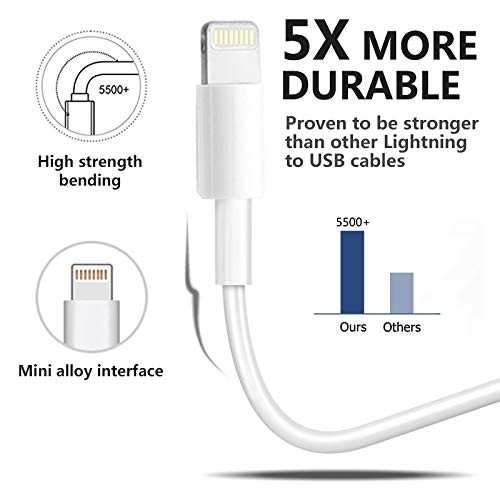 4Pack Original [Apple MFi Certified] Charger Lightning to USB Charging Cable Cord Compatible iPhone 14/13/12/11 Pro/11/XS MAX/XR/8/7/6s Plus,iPad Pro/Air/Mini,iPod Touch