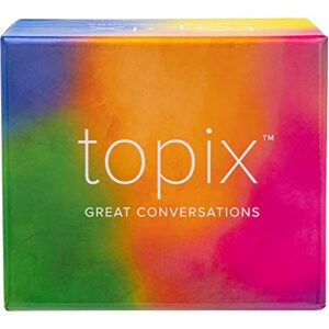 topix - 424 conversation starters, family dinner conversation cards & date night ice breaker topics. uncommon questions stimulate reflection for married couple or old friends, recall our best moments