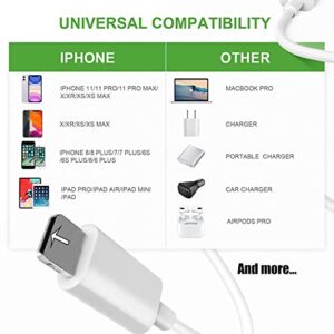 Tobysome Replacement Charging Charger Power Supply Cable Short Lightning Cords Compatible with iPhone/Airpods Earphone/Wireless in-Ear Headphone Earphone and Pill+ Speakers