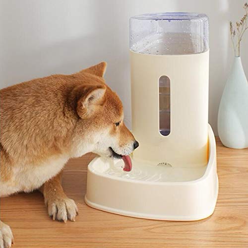 ZZK 3.8L Pet Automatic Feeder Animal Water Dispenser, Used for Cats and Dogs Drinking Water and Feeding Bowl Large-Capacity Consumables,C