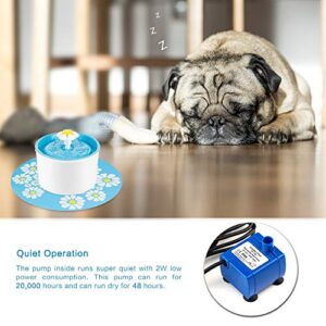 ZZK 1.6L cat (Dog) pet Drinking Fountains Automatic Beverage Dispenser Electric Water Dispenser Filters Watering Pets,G