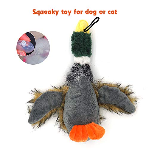 SUNKYPUP Plush Mallard Duck Dog Toy, Squeaky Dog Toy, Plush Dog Chew Toy for Large Dogs, 15-Inch…