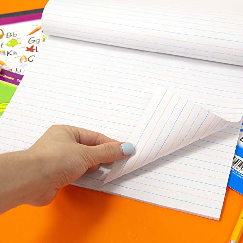 BAZIC Manuscript Writing Pad 50 Sheet 10.5" X 8", Handwriting Learning Practice Workbook, for Beginning, Preschool Grades 1-2 Kids Student, 2-Pack