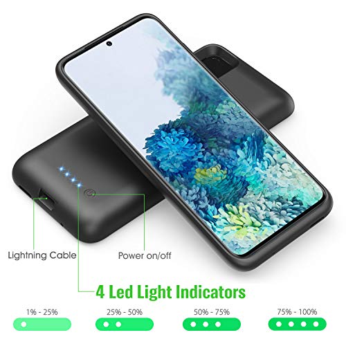 Feob Battery Case for Galaxy S20[6.2 inch], 7500mAh Rechargeable Portable Charger Case Extended Battery Pack for Samsung Galaxy S20 (Not for S20 Plus,S20+,S20 Utral,S20FE)