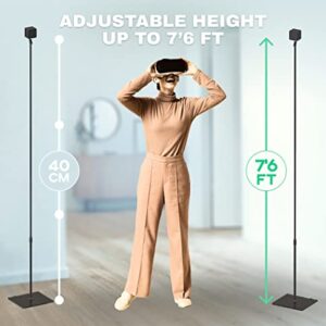 Skywin VR Glass Stand - Compatible with HTC VR Sensors - Base Station for Vive Steam VR and Rift Constellation Sensors (2-Pack)
