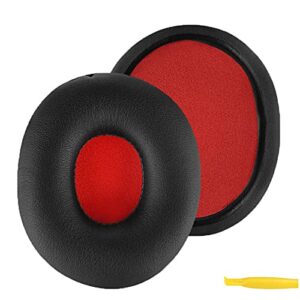 geekria quickfit protein leather replacement ear pads for sony mdr-zx750dc mdr-zx750 mdr-zx750ap mdr-zx750bn headphones earpads, headset ear cushion repair parts (black)