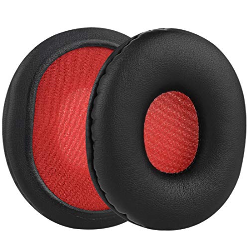 Geekria QuickFit Protein Leather Replacement Ear Pads for Sony MDR-ZX750DC MDR-ZX750 MDR-ZX750AP MDR-ZX750BN Headphones Earpads, Headset Ear Cushion Repair Parts (Black)