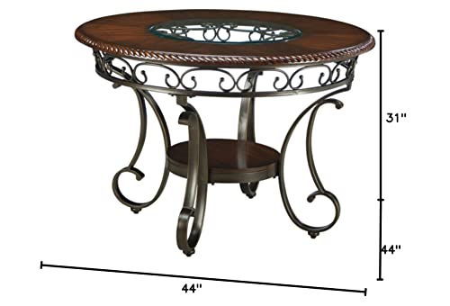 Signature Design by Ashley Glambrey Dining Room Table, Brown & Glambrey Counter Height Bar Stool, Brown