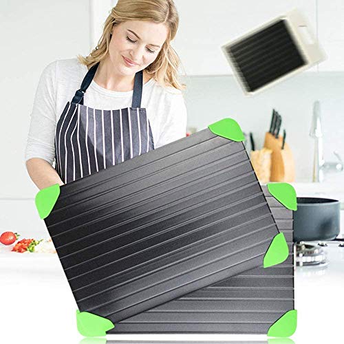 Defrosting Tray | Thawing Plate for Frozen Meat | Extra Large Meat Defroster Tray | No Electricity | Meat Thawing Board | Thawing Tray