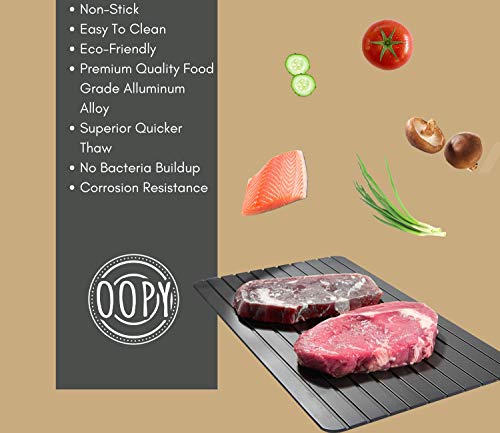 Defrosting Tray | Thawing Plate for Frozen Meat | Extra Large Meat Defroster Tray | No Electricity | Meat Thawing Board | Thawing Tray