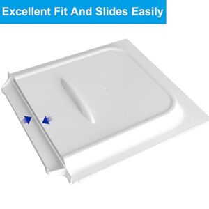 luxlead RV Screen Door Slide - 12" Screen Door Slider Panel with Slide Stop for RV Trailer Camper Motorhome Starcraft, White