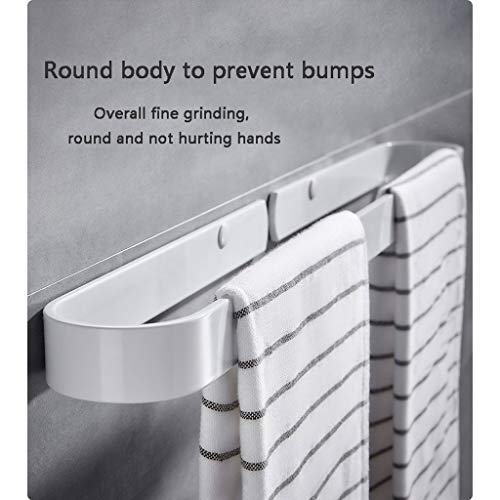 Hand Towel Bar, Bathroom Towel Holder, Kitchen Dish Cloth Hanger,Single Hole Without Holes, Strong Bearing Capacity, Space Aluminum Material, Rust-proof, Round Shape, Not Hurting Hands, Suitable For