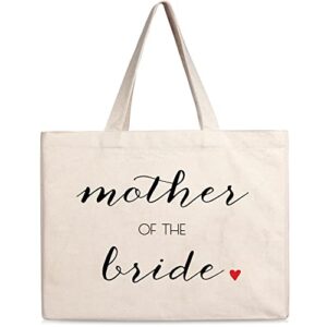 prazoli mother of the bride tote bag - mother of the bride gifts , bridal & bachelorette gifts for bride mother , mother gifts for wedding day bag , reusable bags wedding , mrs bag & bride beach bag