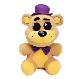 xsmart global: golden freddy purple hat | shadow nightmare phantom withered freddy plush | plush toys 10"