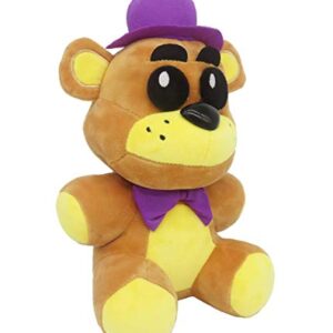 xsmart global: Golden Freddy Purple Hat | Shadow Nightmare Phantom Withered Freddy Plush | Plush Toys 10"