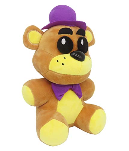 xsmart global: Golden Freddy Purple Hat | Shadow Nightmare Phantom Withered Freddy Plush | Plush Toys 10"