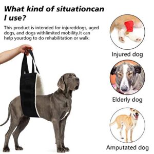 20-150lb Dog Sling for Large Dogs Hind Leg Support,Hevy Duty Dog Lift Harness for Large Dogs,Dog Hip Harness Large Breed,Dog Support Sling,Dog Lifter to Help Lift Rear for Senior/Injured/Old Dog