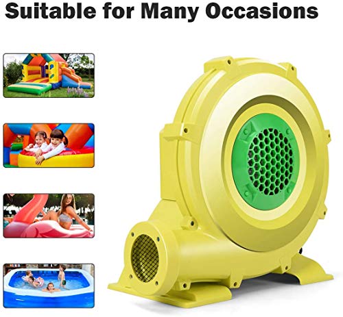 ReunionG 735W Air Blower, Pump Fan for Inflatable Bouncer, Bounce House and Bouncy Castle, Compact and Energy Efficient Commercial Blower (735W 1.0HP)