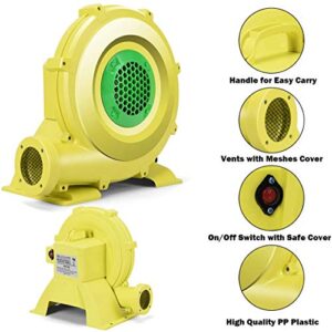 ReunionG 735W Air Blower, Pump Fan for Inflatable Bouncer, Bounce House and Bouncy Castle, Compact and Energy Efficient Commercial Blower (735W 1.0HP)