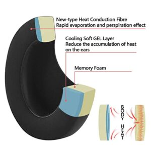 Geekria Sport Cooling Gel Replacement Ear Pads for Bose QC45, QC35, QC35 ii, QC35 ii Gaming, QC15 QC25, AE2, AE2i, AE2w, SoundTrue, SoundLink AE, QCSE, Headphones Earpads/Ear Cushion