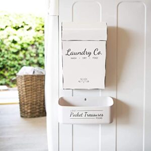 Magnetic Lint Bin Laundry Room Trash Can Farmhouse Decor Home Laundry Room Organization Storage Pods Holder Dryer Sheets Holder Dryer Vent Cleaner Laundry Room Decor Wall Mounted Washing Machine