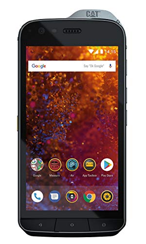 CAT S61 4GB / 64GB 5.2-inches IP69 & Mil-Spec 810G Certified 4500 mAh Battery Dual SIM Factory Unlocked- International Stock No Warranty (Renewed)